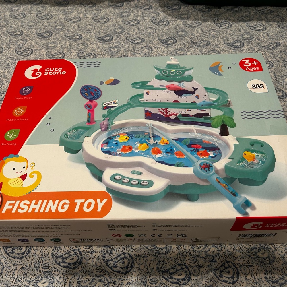 Fishing Toy Set - Green and White